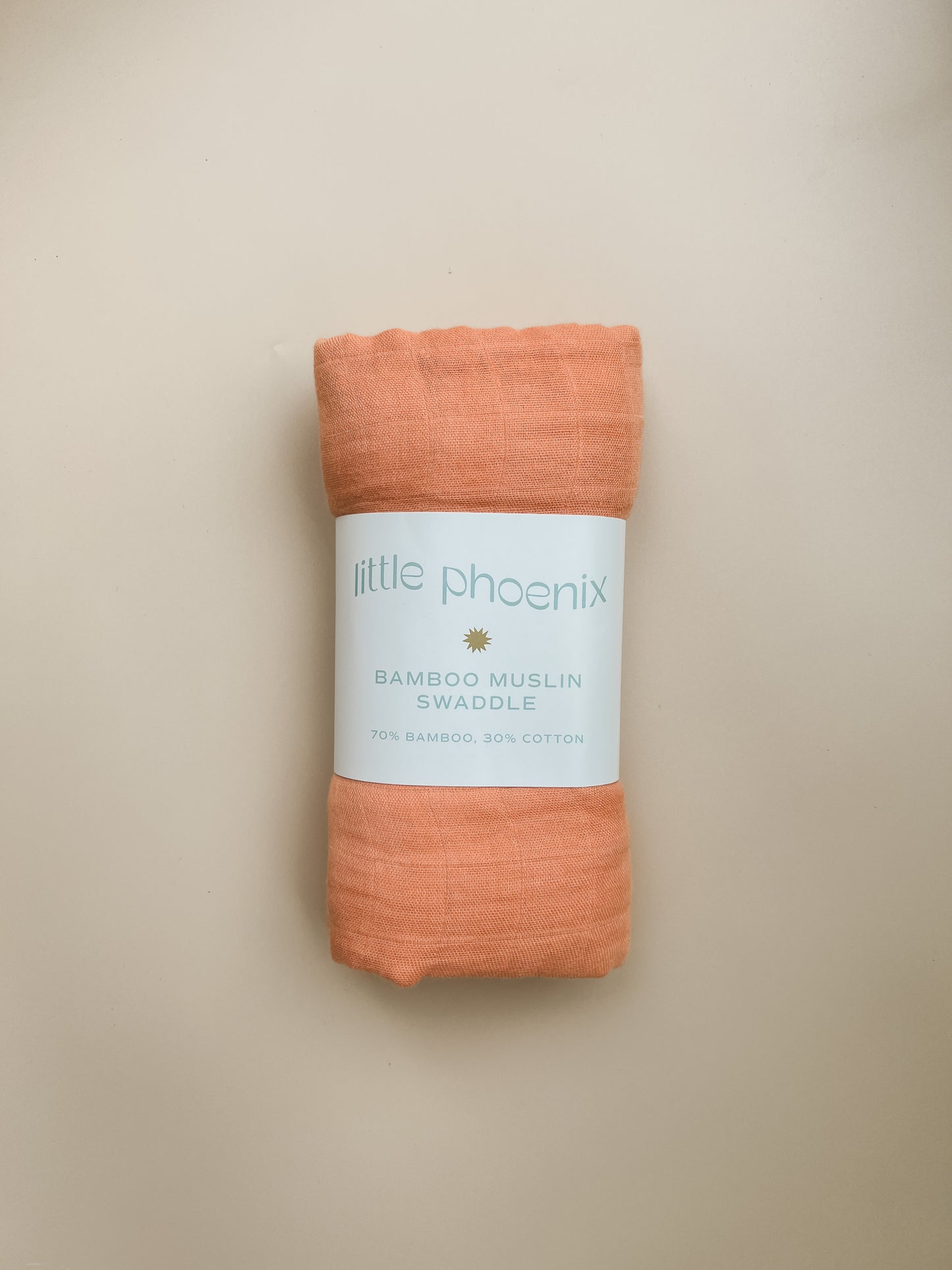 Coral Bamboo Muslin Swaddle